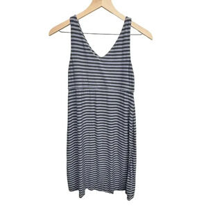 Athleta Striped Santorini Modal Tank V-Neck Soft Dress Size‎ Small